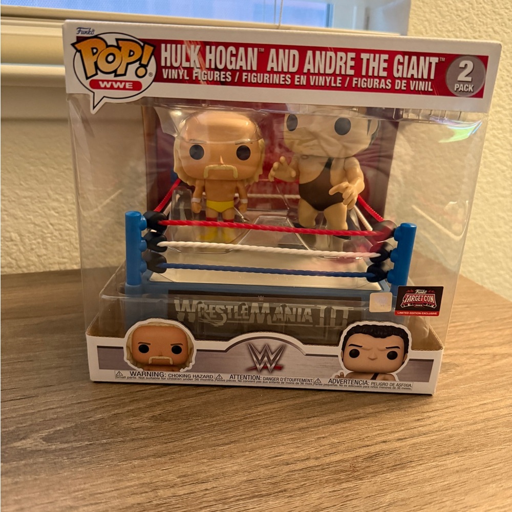 Pop! Hulk Hogan and Andre The Giant in The Ring 2 Pack Vinyl Figure